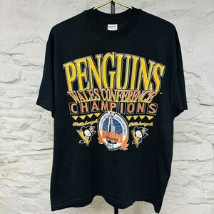 Pittsburgh Penguins Stanley Cup Champs 1991 1992 XL T-Shirt Minty Vintage 90s